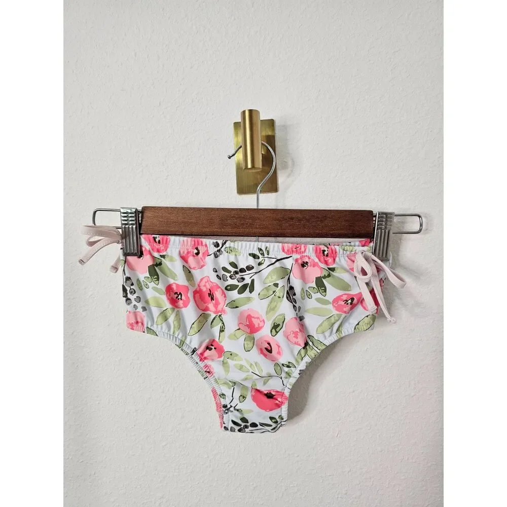 SweetHoney Kids Floral Swim Two Piece Ruffle Tank Set Bundle 10Y